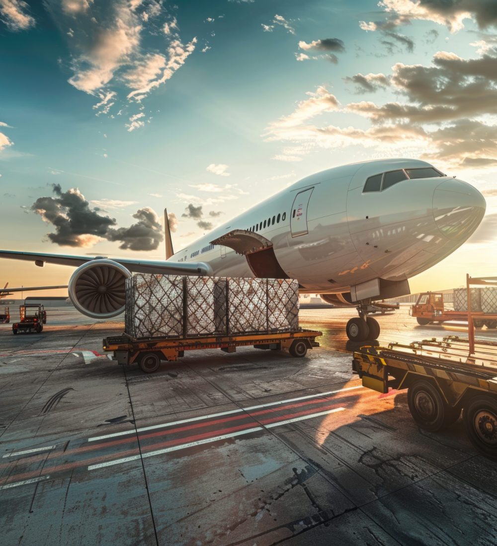 loading-air-cargo-containers-onto-freighter-jet-aircraft-airport